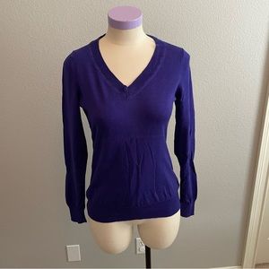 Purple v neck sweater